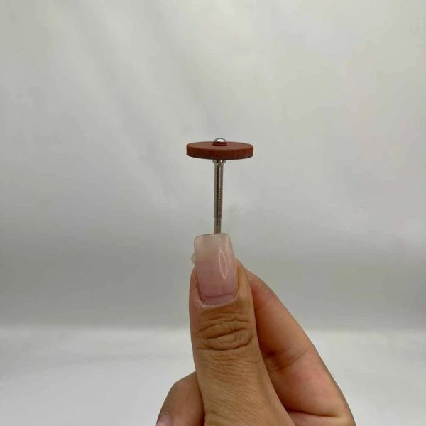 پلی اورتان پرداخت زبر قهوه ای مینیاتوری به همراه ماندریل شفت 2 میلی متر مجموعه 6 عددی - Image 2